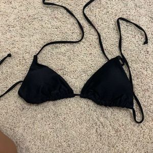 Shein black triangle bikini top